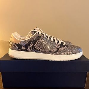 NWT Womens Cole Haan Grand Pro Sparkle Snakeprint Sneakers - Sz 9